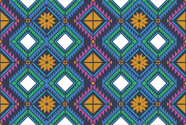 geometrisch ikat etnisch oosters traditioneel ontwerp voor achtergrond, tapijt, behang, kleding, omslag,