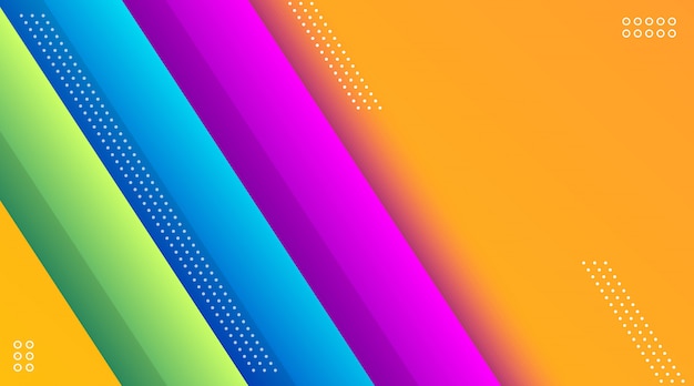 Vector geometrisch kleurrijk gradiënt achtergrondmalplaatje