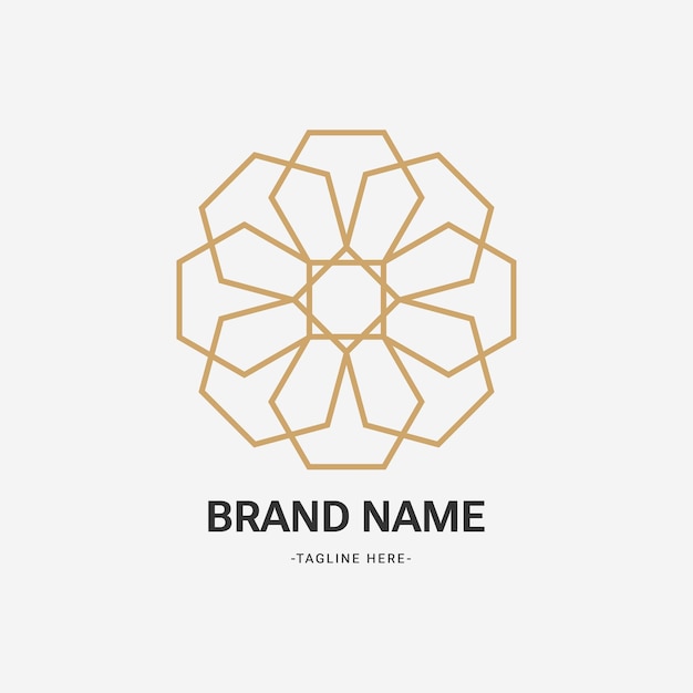 Geometrisch luxe logoontwerp