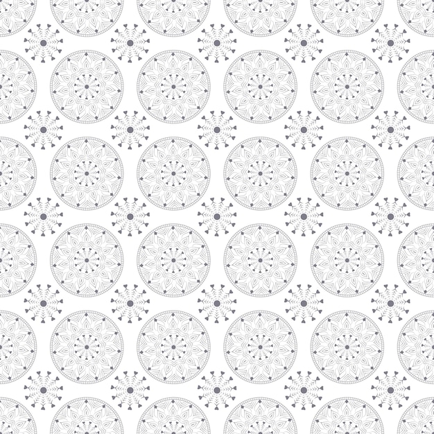 Geometrisch mandala-ontwerp in illustratieafbeeldingen vector zwarte versterker witte achtergrond