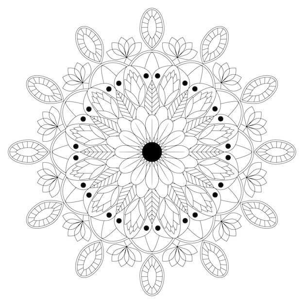 Geometrisch mandala-ontwerp