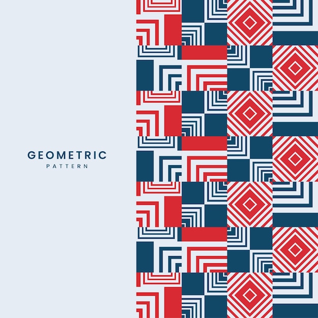 Geometrisch minimalistisch ontwerp van poster met eenvoudige figuren en element Abstract vectorpatroon