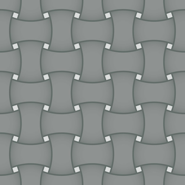 Geometrisch naadloos patroon met verweven banden inpakpapier dat abstracte achtergrond betegelt