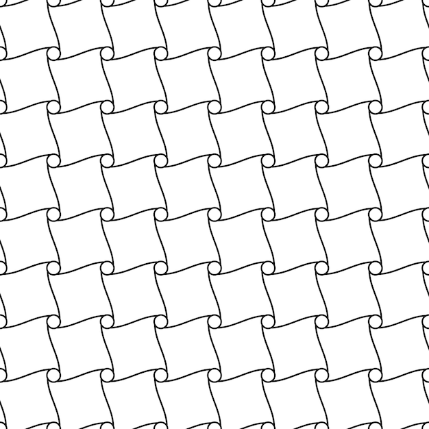 Geometrisch naadloos patroon met verweven banden inpakpapier dat abstracte achtergrond betegelt