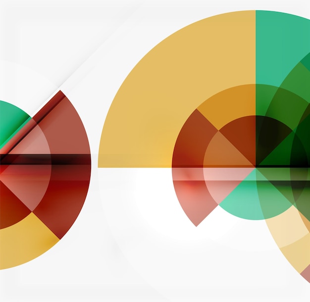 Geometrisch ontwerp abstracte achtergrond cirkels