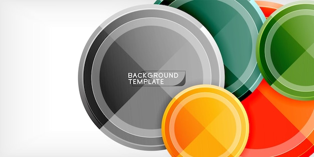 Geometrisch ontwerp abstracte achtergrond cirkels