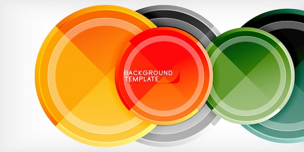 Geometrisch ontwerp abstracte achtergrond cirkels