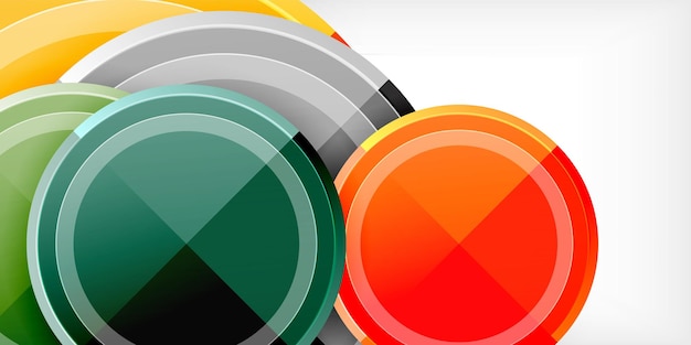 Geometrisch ontwerp abstracte achtergrond cirkels