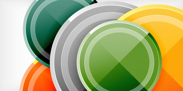 Geometrisch ontwerp abstracte achtergrond cirkels