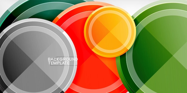 Geometrisch ontwerp abstracte achtergrond cirkels