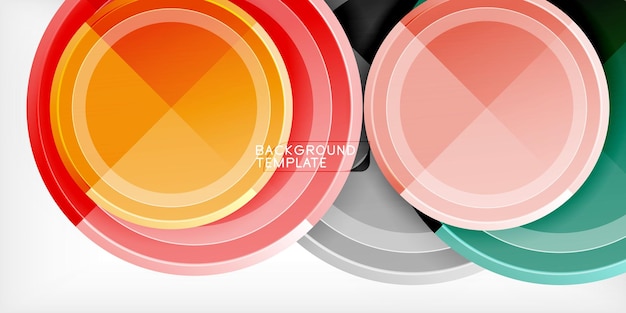 Geometrisch ontwerp abstracte achtergrond cirkels