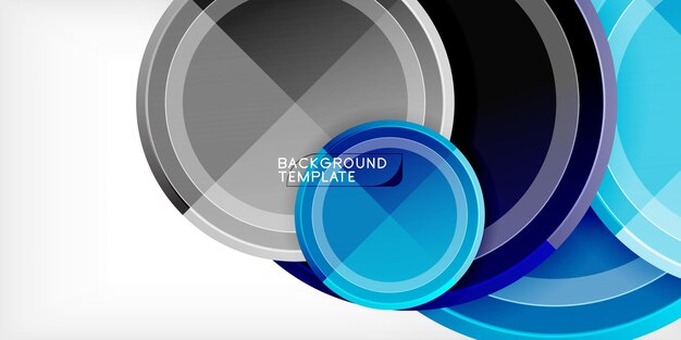 Geometrisch ontwerp abstracte achtergrond cirkels