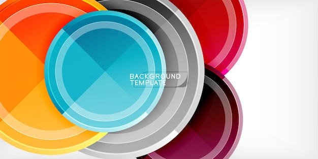 Geometrisch ontwerp abstracte achtergrond cirkels