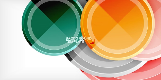 Geometrisch ontwerp abstracte achtergrond cirkels