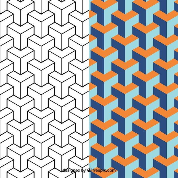 Vector geometrisch patroon in abstracte stijl