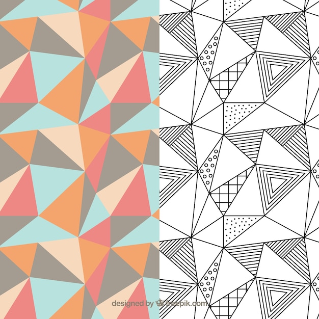 Geometrisch patroon Pack