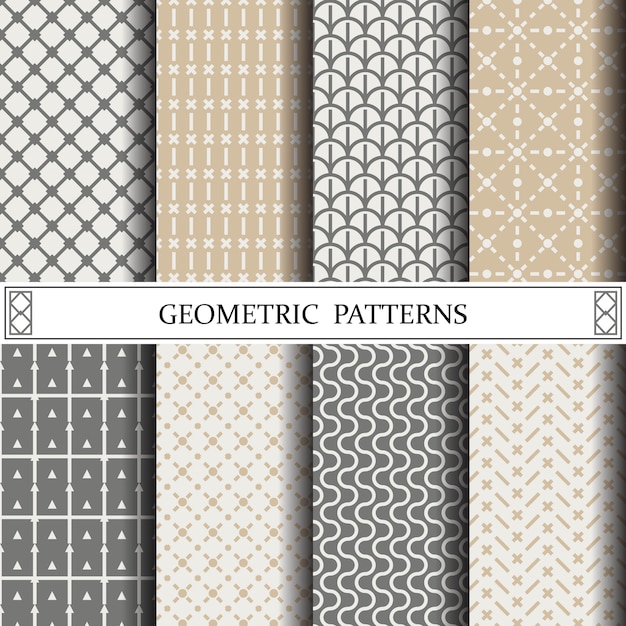 Vector geometrisch patroon, patroonvullingen, webpagina, achtergrond, oppervlakte en texturen