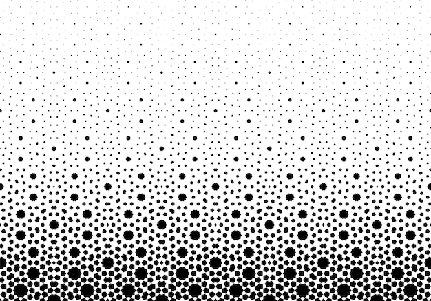 Geometrisch patroon van zwarte figuren op een witte achtergrond