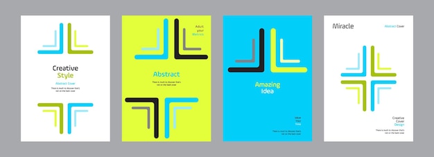 Geometrisch Poster Design Creatief Flyer Layout Moderne Banner Template Zakelijk Presentatieboek.
