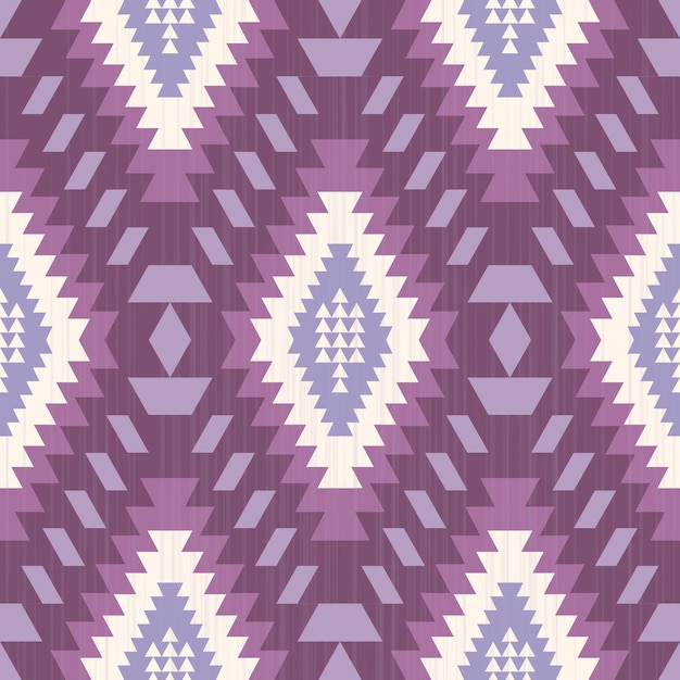 Geometrisch stampatroon in paarse en lavendelkleuren