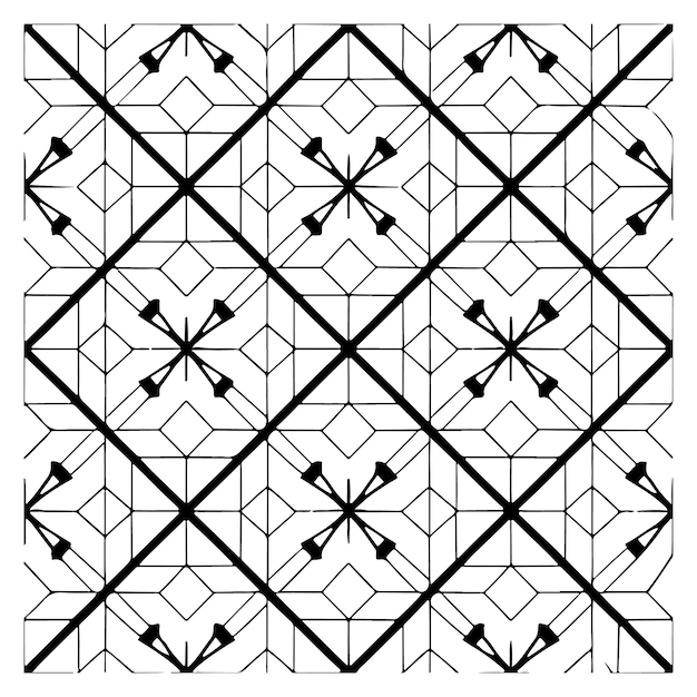 Geometrisch vector naadloos patroon op witte achtergrond