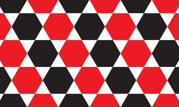 Geometrisch zwart-rood patroon