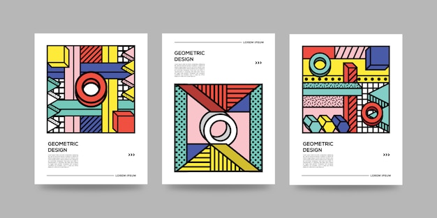 Vector geometrische abstracte covers