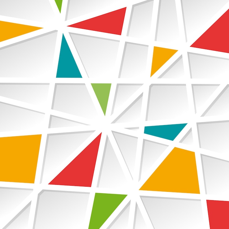 Vector geometrische abstracte kleurrijke achtergrond