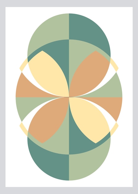 Geometrische abstracte poster Abstrakte vorm poster Hedendaagse kunst poster