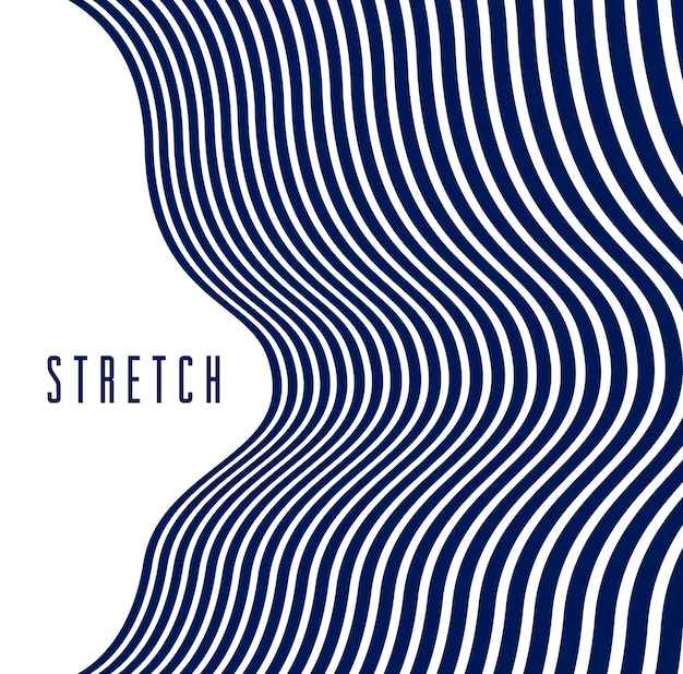Geometrische achtergronden met minimale parallelle 3D-lijnen abstracte vectorillustratie, dimensionale cool ontwerpelement, funky stijllay-out voor advertenties, posters, banners en covers.