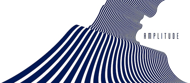 Geometrische achtergronden met minimale parallelle 3D-lijnen abstracte vectorillustratie, dimensionale cool ontwerpelement, funky stijllay-out voor advertenties, posters, banners en covers.