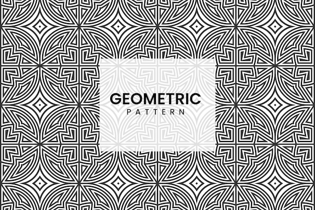 Geometrische Arabische naadloze lijnen patroon achtergrond