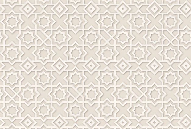 Geometrische Arabische naadloze patroon achtergrond