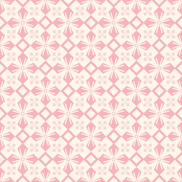 Vector geometrische bloemen vector naadloos patroon