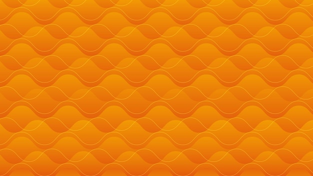 geometrische en golfvector achtergrond met oranje kleur