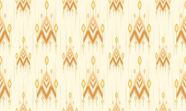 Geometrische etnische oosterse ikat patroon traditioneel ontwerp voor achtergrondtapijtbehangkledingverpakkingbatikstof vectorillustratieborduurstijl