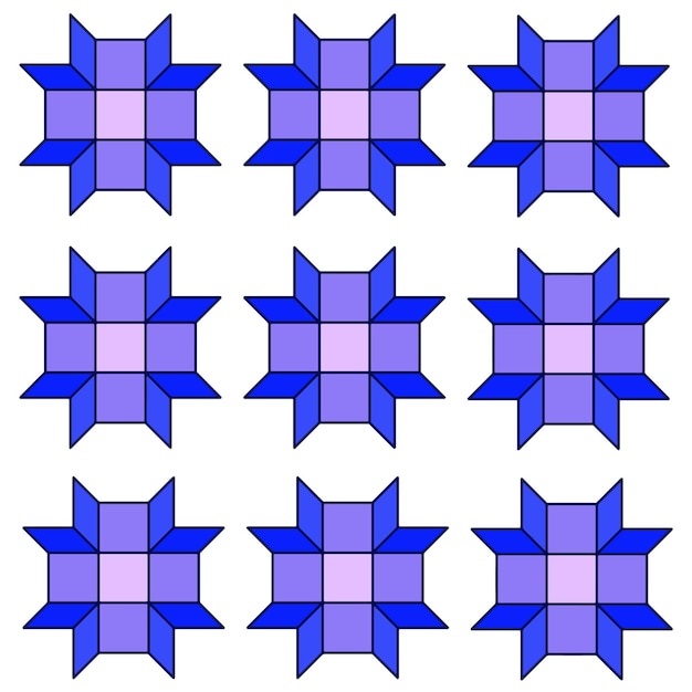 Geometrische figuur in de vorm van een bloem