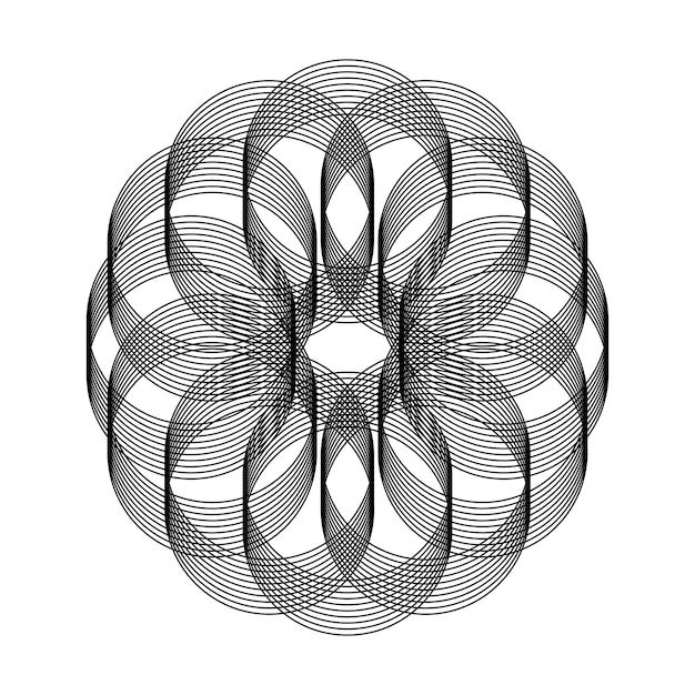 Geometrische Fractal kruisende cirkels