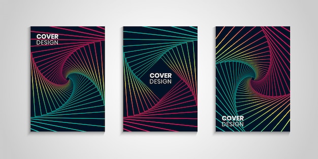 Geometrische kleurrijke Covers Set