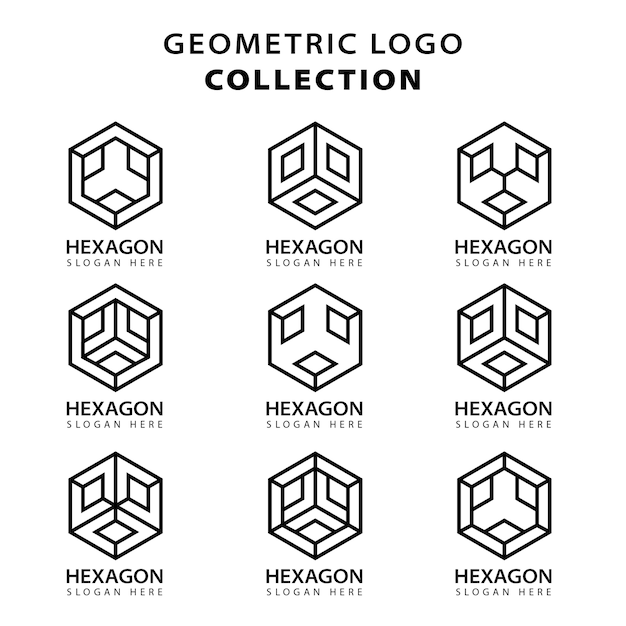 Geometrische logo-collectie
