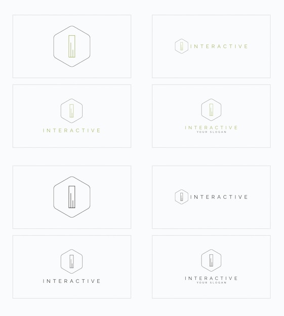 Vector geometrische logo's eps