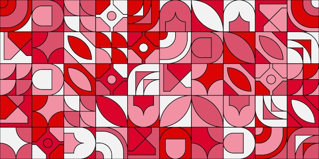 Geometrische muurschildering behang ontwerp
