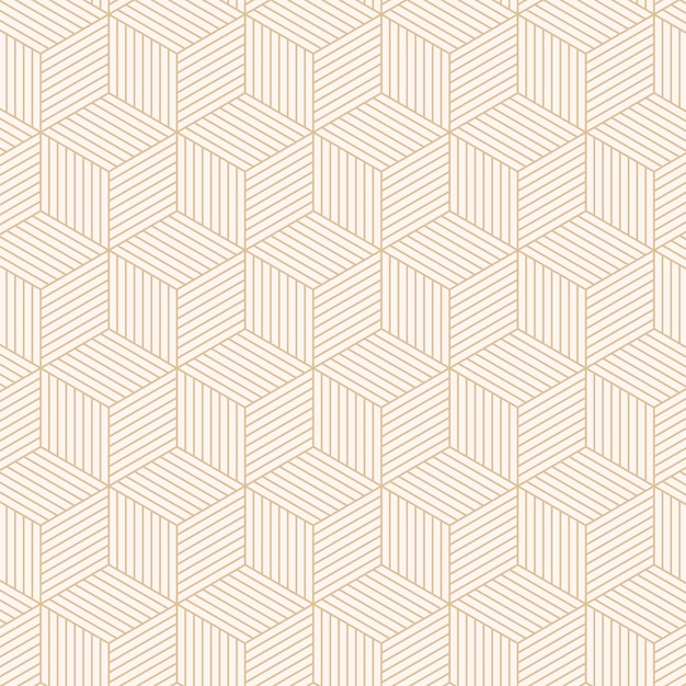 Geometrische naadloze patronen Abstracte geometrische zeshoekige grafisch ontwerp afdrukken 3d kubussen patroon