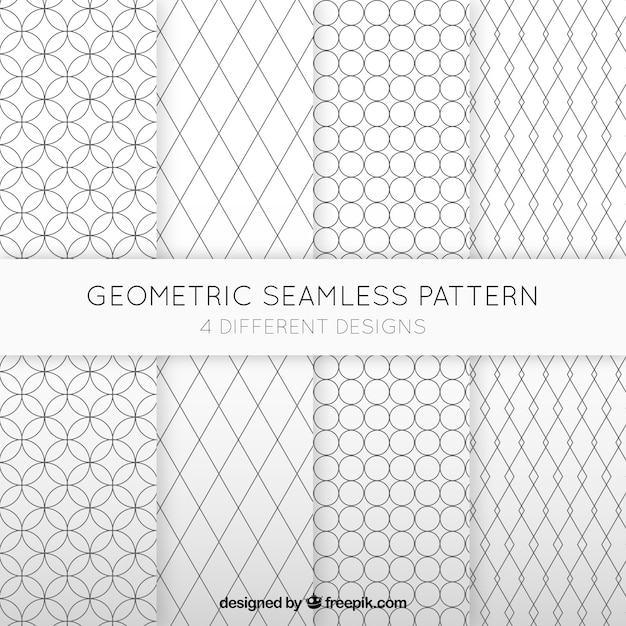 Vector geometrische naadloze patronen collectie