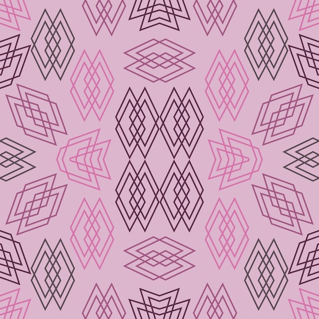 Geometrische naadloze patroon. Abstracte motief vintage roze stijl. Ontwerp voor vloer, achtergrond, tegels.