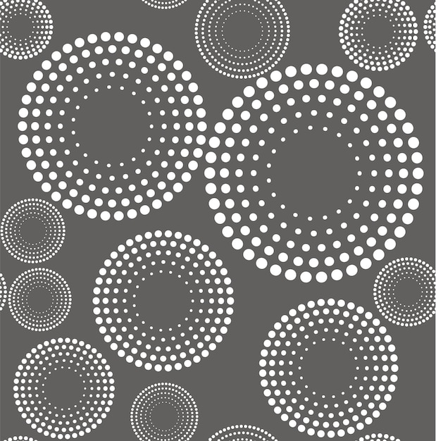 Vector geometrische naadloze patroon met cirkels, strepen, stippen. patroon voor mode en behang. vector illustratie.