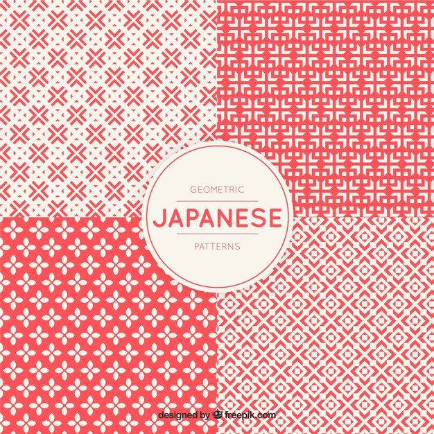 Geometrische patronen in japanse stijl