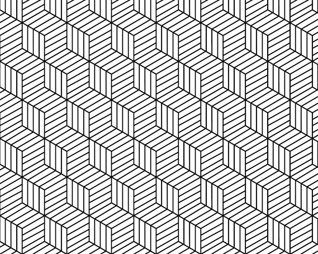 Geometrische patroon abstracte witte en zwarte toon vector achtergrond