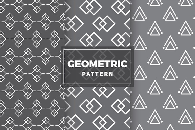 Geometrische patroon ingesteld