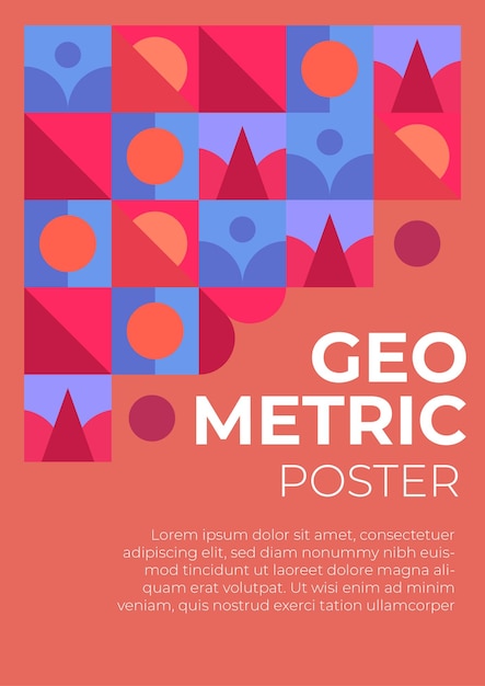 Vector geometrische poster